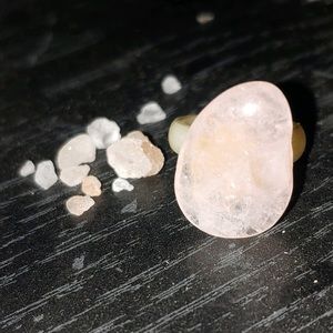 Rose Quartz Handmade Crystal Ring